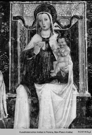 Madonna lactans mit dem Heiligen Bernhard und der Heiligen Apollonia
