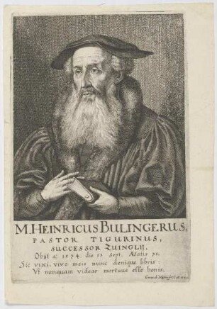 Bildnis des Henricus Bulingerus
