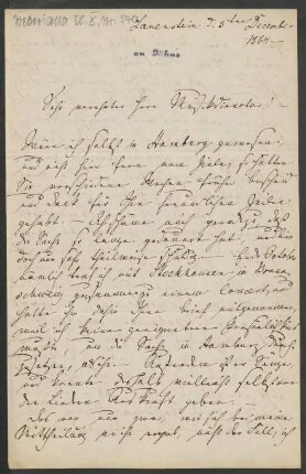 Brief an Friedrich Wilhelm Jähns : 03.12.1864