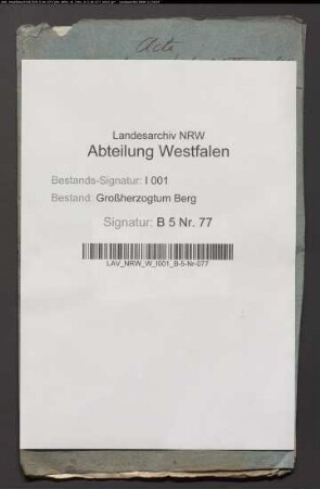 Verpflegung der Witwe Ida aus Marl