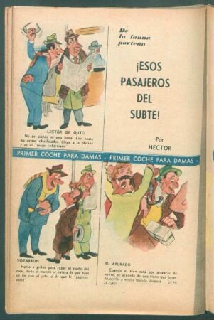 ¡Esos pasajeros del subte! - [Cómic] : De la fauna porteña