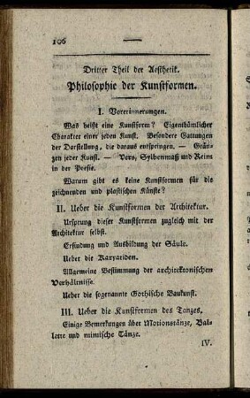 Dritter Theil der Aesthetik. Philosophie der Kunstformen.