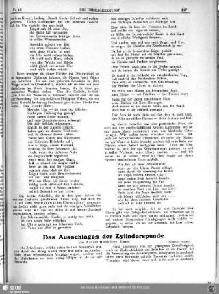 Das Ausschlagen der Zylinderspunde
