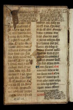 Fragment aus einem Missale (s.a. hinterer Spiegel)