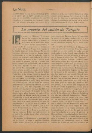La muerte del sultán de Turquía