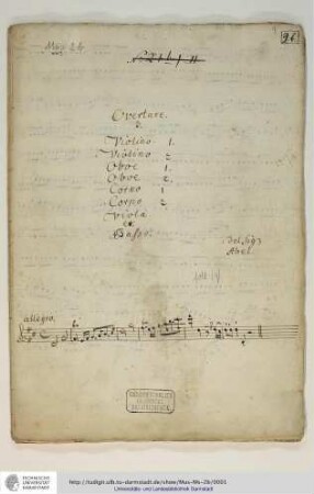 Overtures in D-Dur