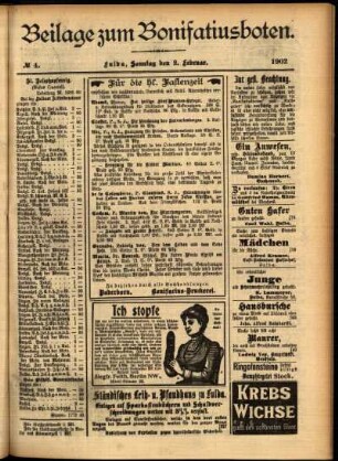 Zweite Ausgabe vom Sonntag, den 02. Februar 1902.