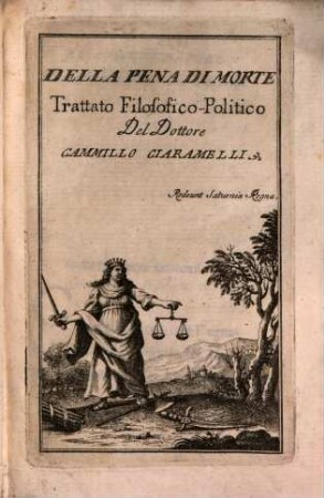 Della Pena Di Morte : Trattato Filosofica-Politico