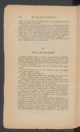 XIV - Odío que no muere