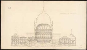 Reichstag, Berlin Erster Wettbewerb: Längsschnitt