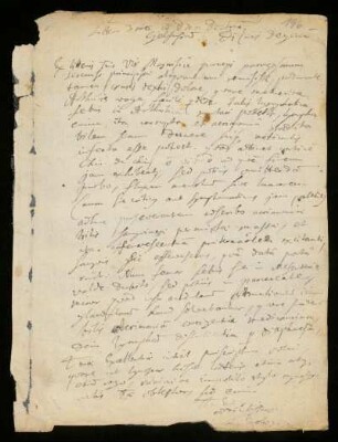 Brief von Johann Dolaeus an Johannes Gelenius