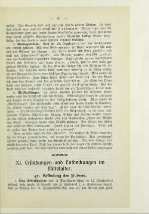 XI. Erfindungen und Entdeckungen im Mittelalter