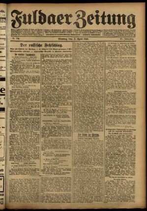 Ausgabe vom Montag, den 03. April 1916.