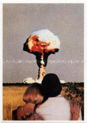 Postkarte zum Thema Atomenergie