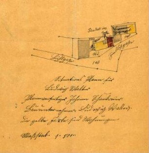 Errichtung einer Schlachterei durch Ludwig Walter sowie deren regelmäßige Überprüfung