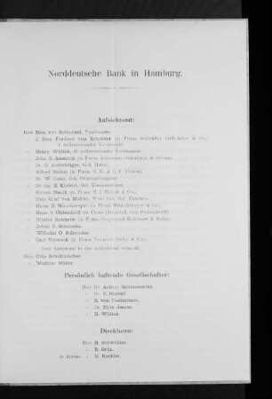 Norddeutsche Bank in Hamburg.