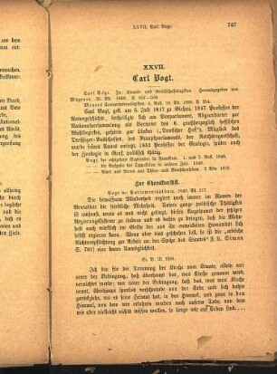 XXVII. Carl Vogt.