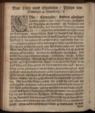 Dem Edlen unnd Ehrnvesten/ Philips von Gemmingen zu Guttemberg