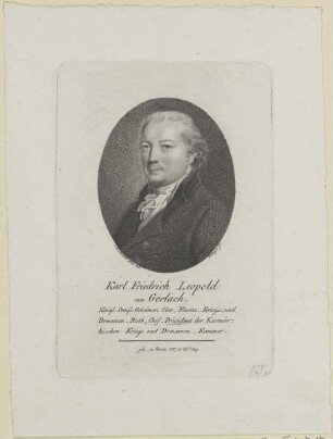 Bildnis des Karl Friedrich Leopold von Gerlach