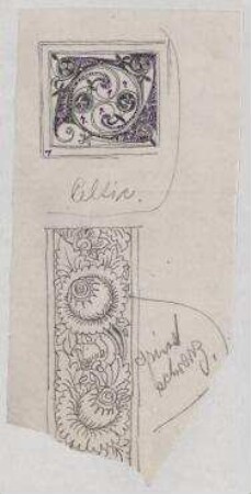 Entwurfskizze "Celtic". Arbeit für den Ullstein-Verlag