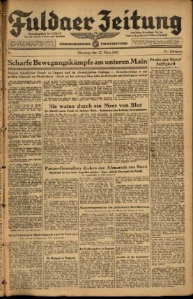 Ausgabe vom Dienstag, den 27. März 1945.