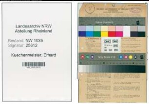 Entnazifizierung Erhard Kuechenmeister , geb. 12.06.1913 (Steiger)