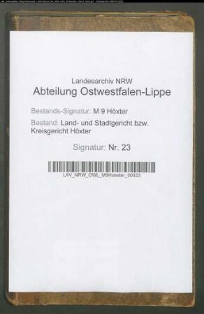 Namensverzeichnis zum Vormundschaftsregister