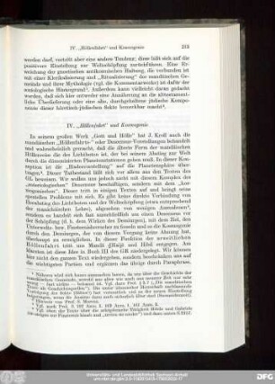 IV. „Höllenfahrt“ und Kosmogonie