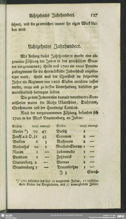 Achtzehntes Jahrhundert