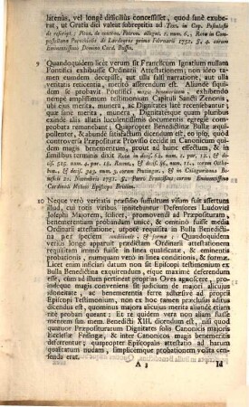 R. P. D. Cornelio Frisingensis Propositurae Super Attentatis : Ven 5. Febr. 1762