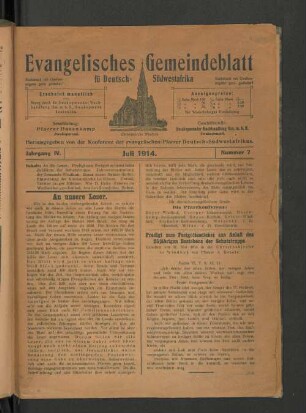Jahrgang IV. Juli 1914. Nummer 7