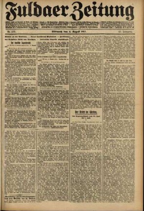 Ausgabe vom Mittwoch, den 04. August 1915.