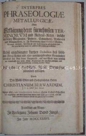 Kleines Wörterbuch der Metallurgie