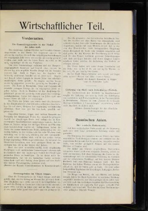 Vorderasien.