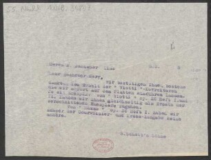 Brief an Heinrich Dessauer : 05.03.1915
