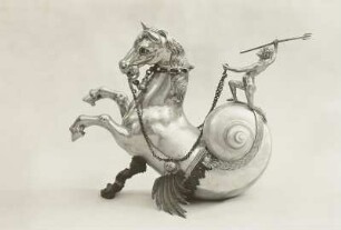 Springender Hippokamp mit Neptun