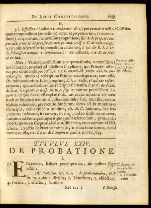 Titulus XXIV. De Probatione
