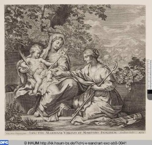 Maria mit dem Kinde und Hl. Martina