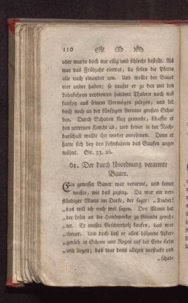 61. Der durch Unordnung verarmte Bauer.