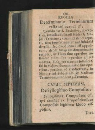Caput Septimum. De Syllogismo Composito.