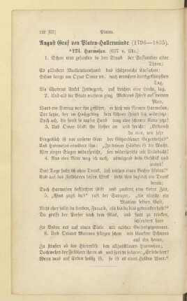 August Graf von Platen-Hallermünde (1796-1835)