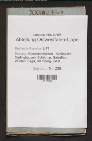 Einkünfte des Küsters (auch: des Kantors)