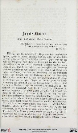 Zehnte Station. Jesus wird Seiner Kleider beraubt