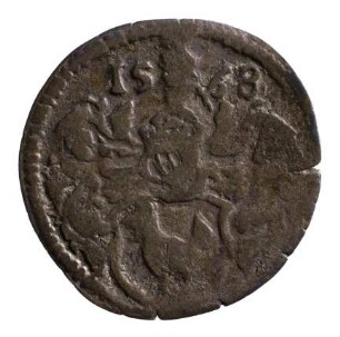 Münze, Pfennig, 1568