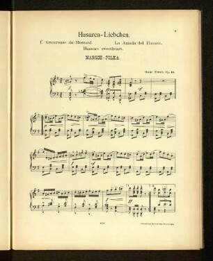 Husaren-Liebchen. Marsch-Polka.