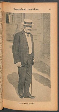 Doctor Luis Peluffo - [Retrato] : Transeúntes conocidos