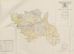 Mapa de la diócesis de siguenza