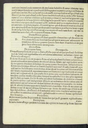 Domesticum genus. Cap. xv.