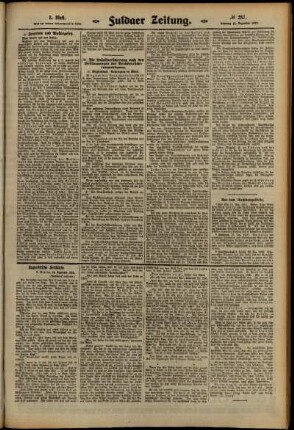 Dritte Ausgabe vom Samstag, den 14. Dezember 1912.
