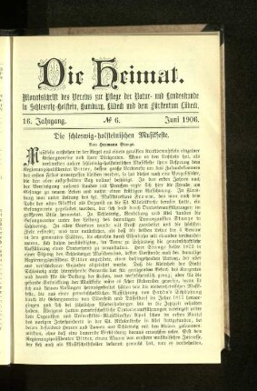 Die schleswig=holsteinischen Musikfeste.